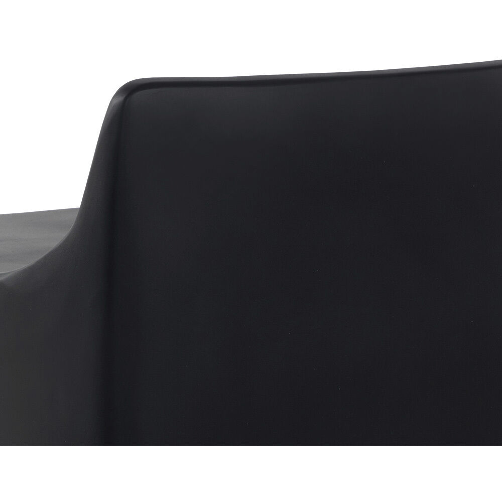 Ledger 25.5 inch Black Outdoor Stool